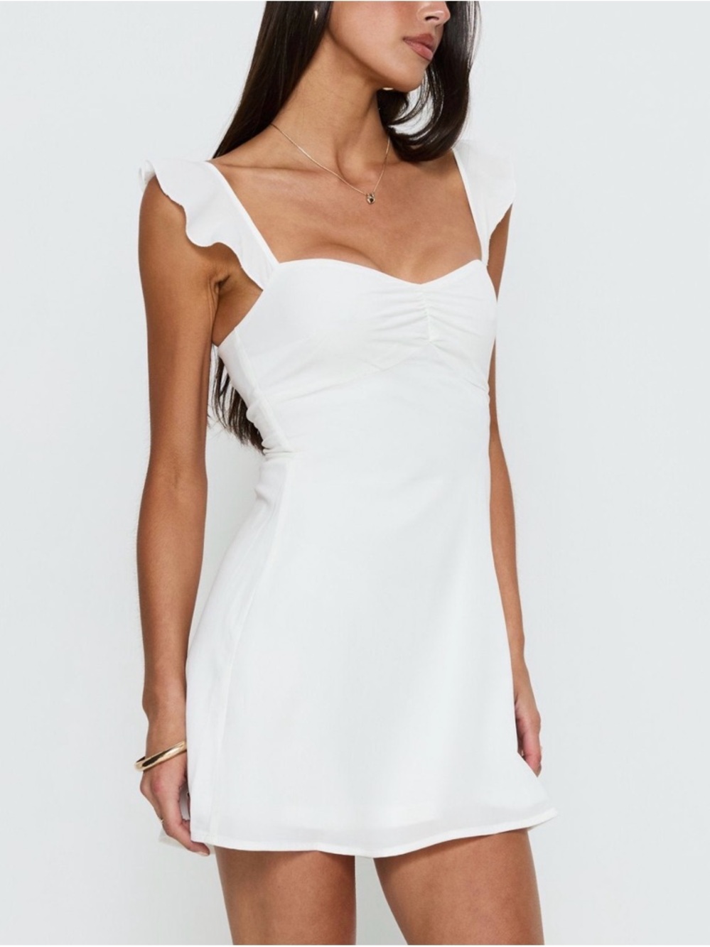 Princess Polly White Landon Mini Dress